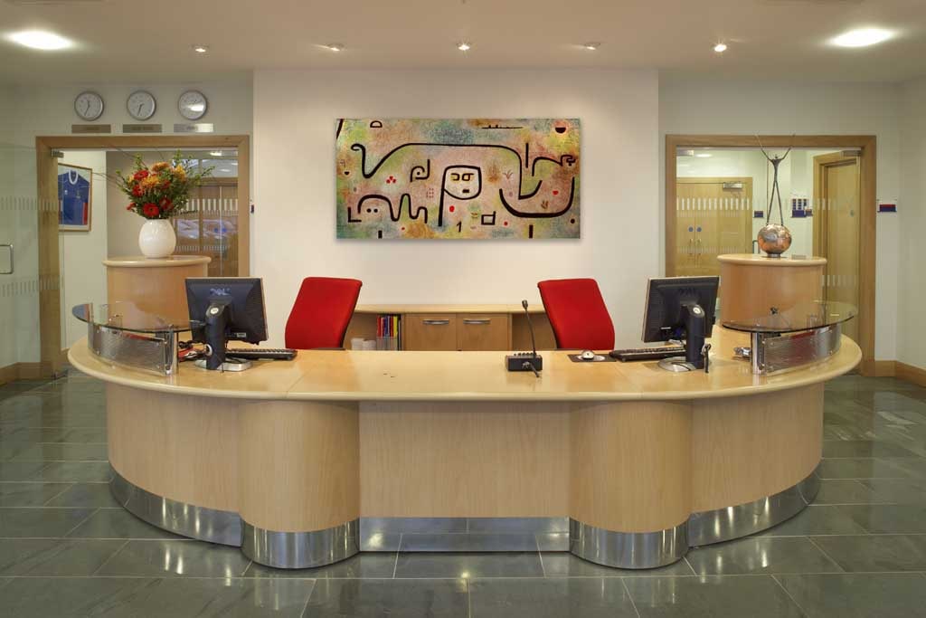 Lincoln  Veneered Reception Desks