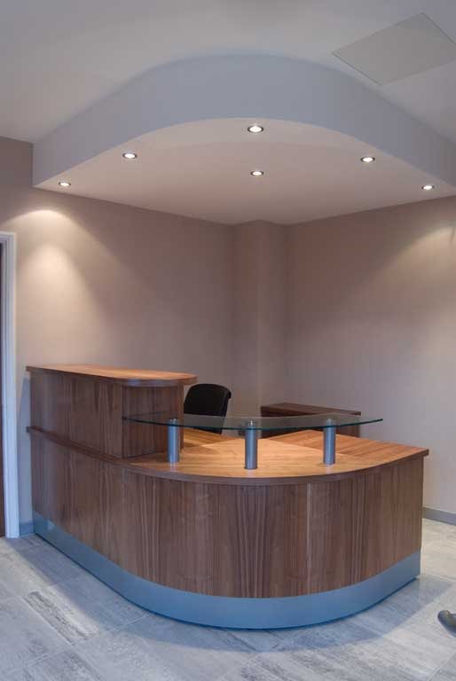 Lincoln  Veneered Reception Desks