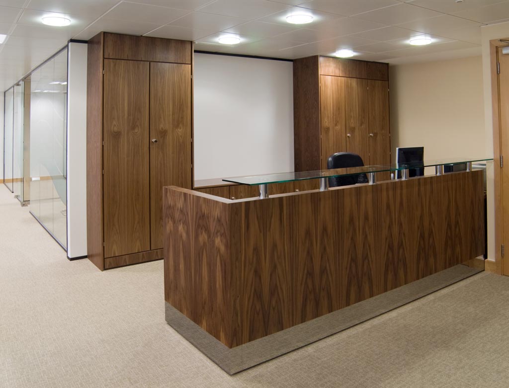 Lincoln  Veneered Reception Desks