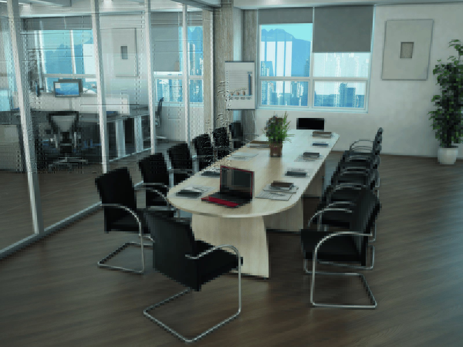 Austin Panel End conference table
