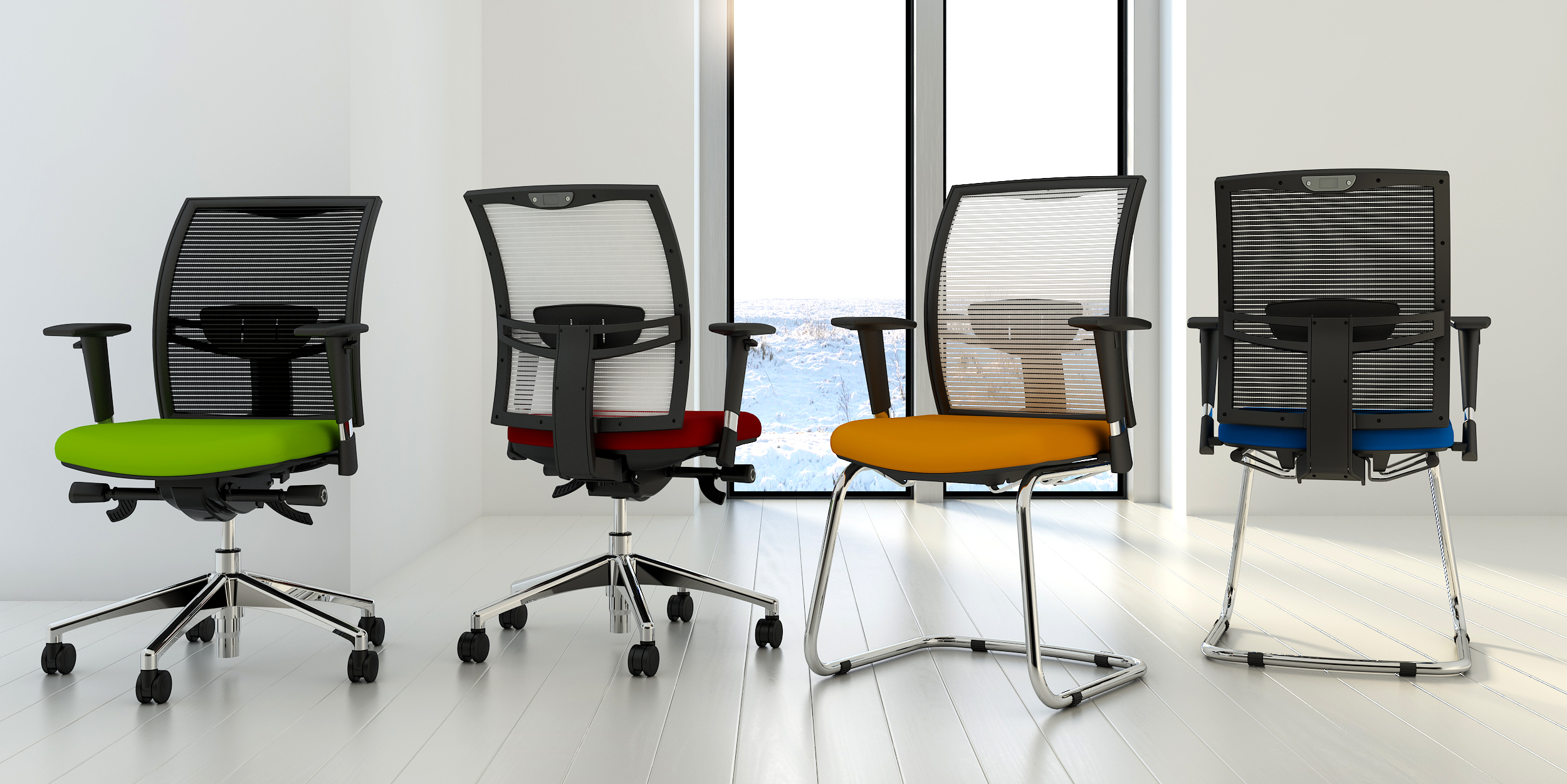 Loreto Mesh Back Task Chairs