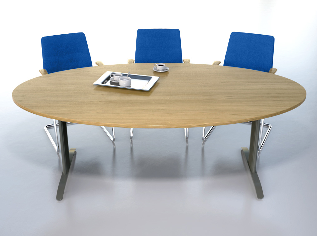 T shaped clearance conference table